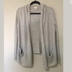 Joie Soft Hooded LS Cardigan W Pockets XXS/S